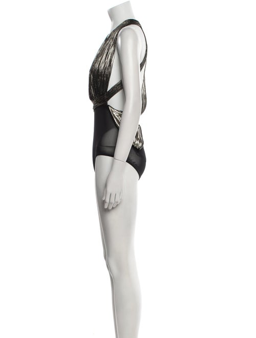 Maria Lucia Hohan Silk V-Neck Bodysuit