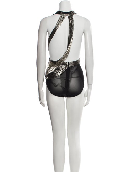 Maria Lucia Hohan Silk V-Neck Bodysuit