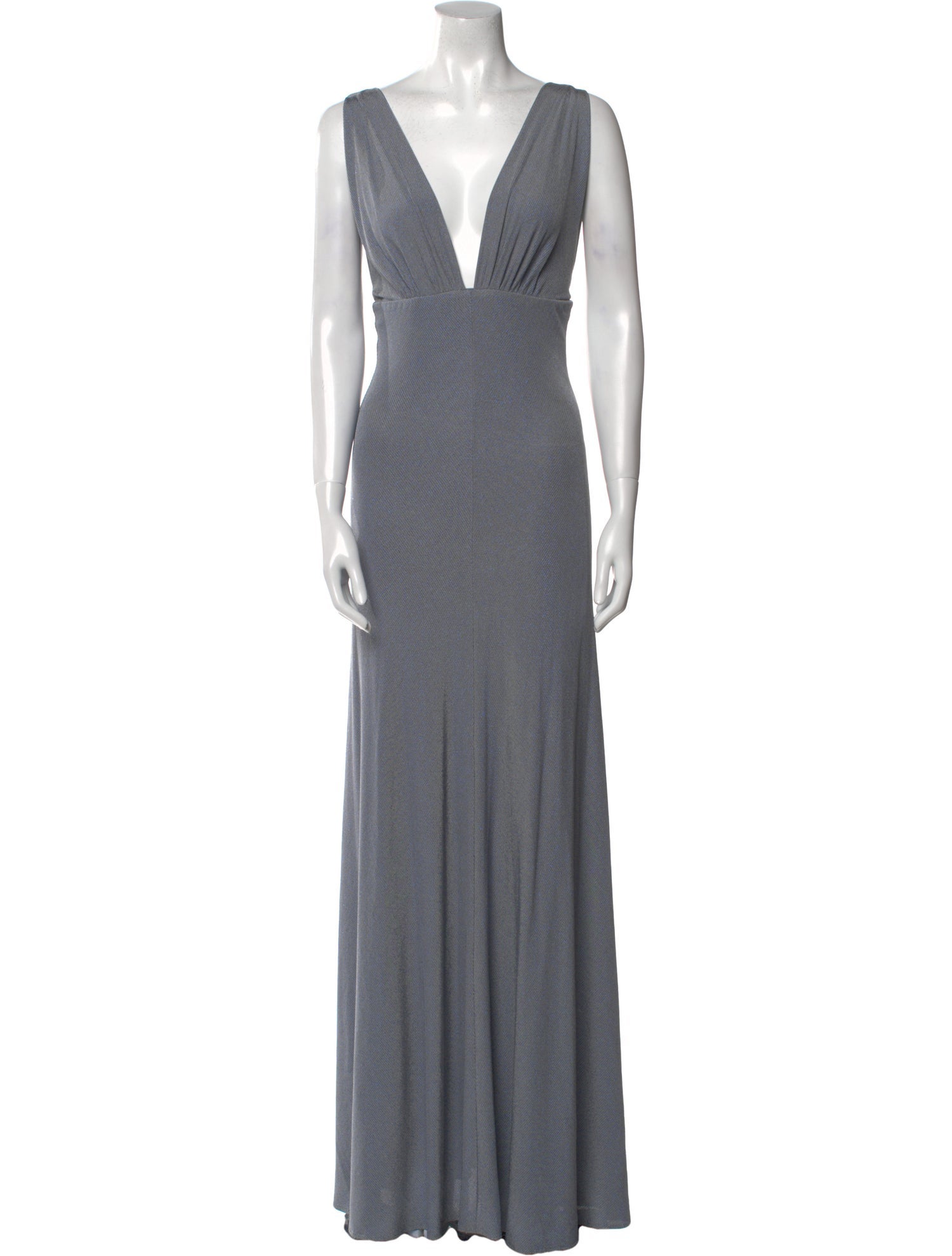 Maria Lucia Hohan Plunge Neckline Long Dress