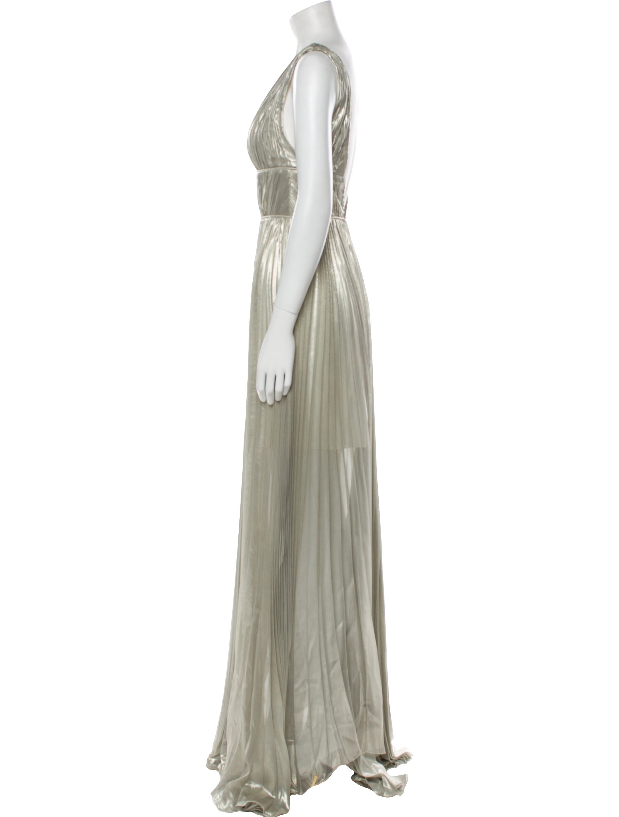 Maria Lucia Hohan Plunge Neckline Long Dress w/ Tags