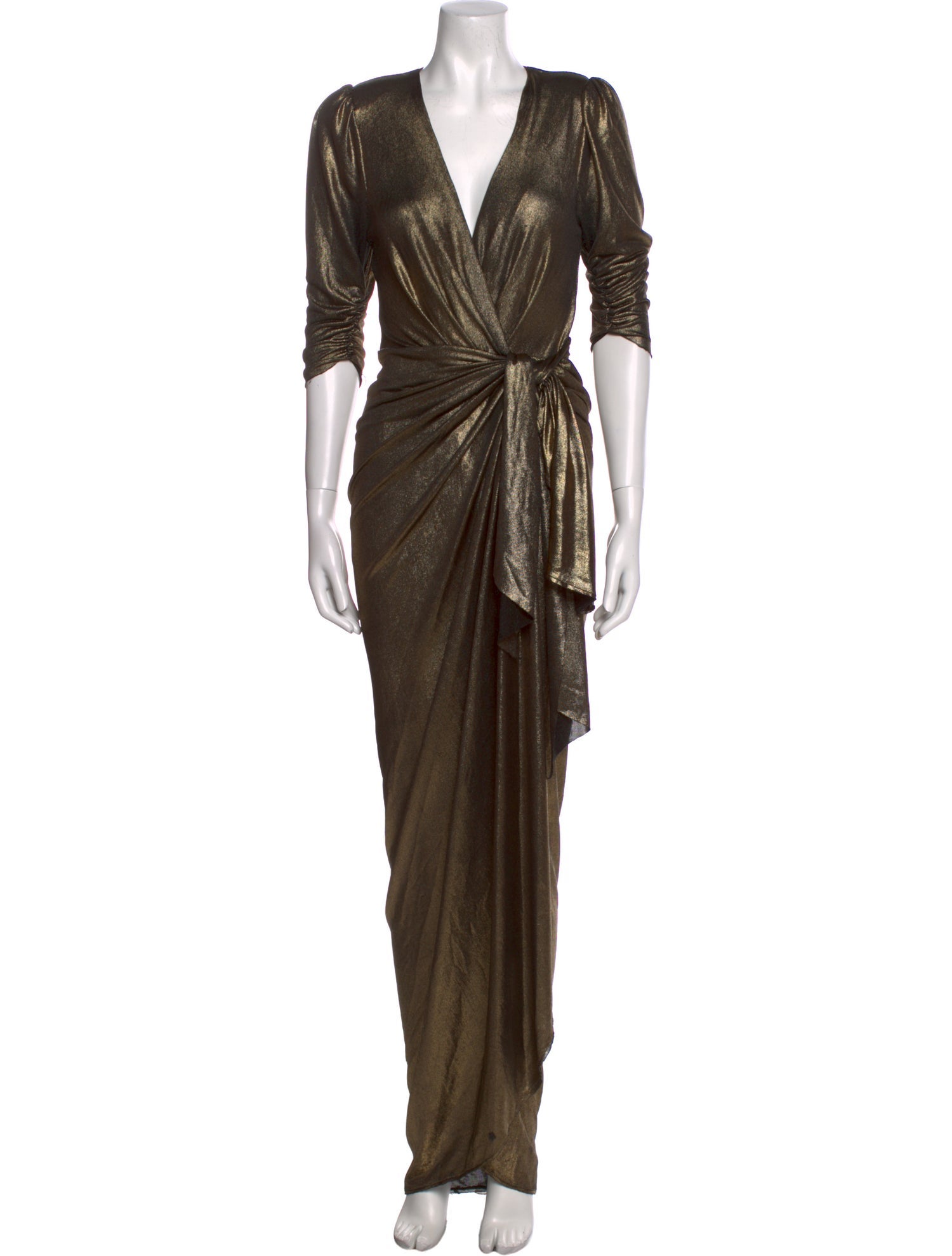 Maria Lucia Hohan V-Neck Long Dress