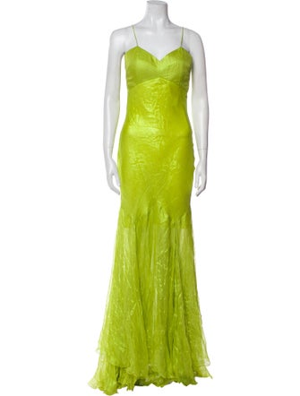 Maria Lucia Hohan Silk Long Dress