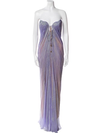 Maria Lucia Hohan Strapless Long Dress
