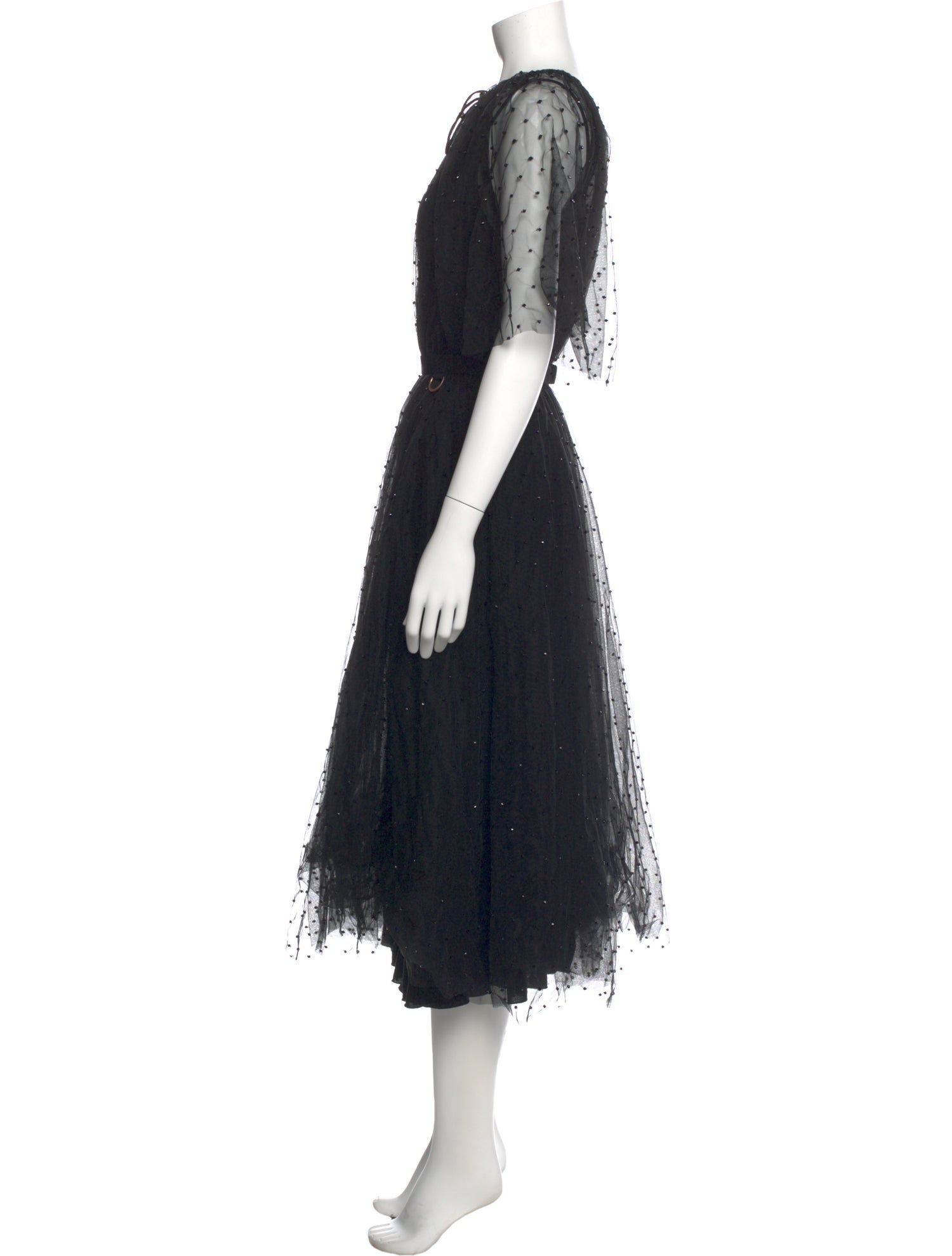 Maria Lucia Hohan Crew Neck Midi Length Dress