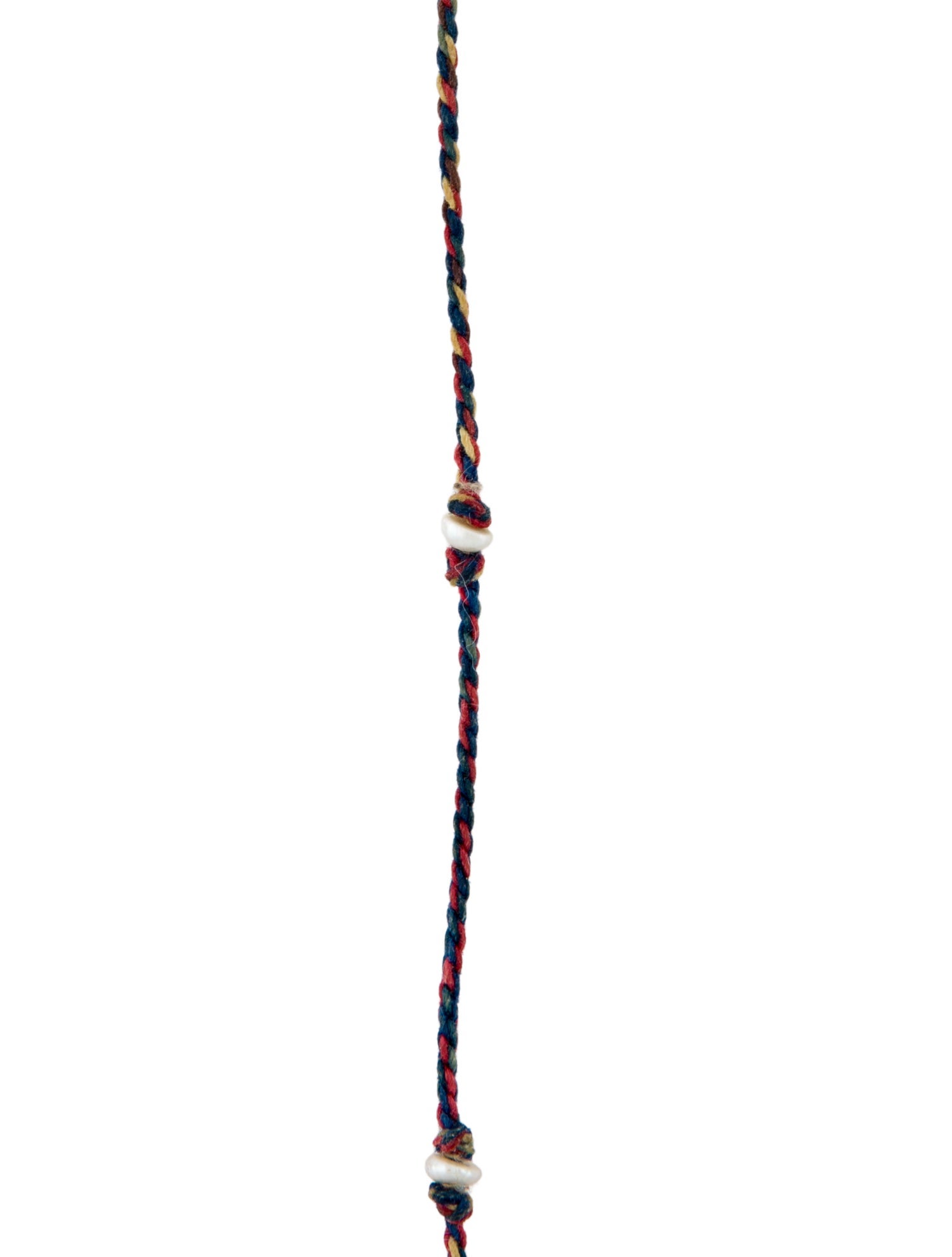 Marie Lichtenberg 9K Pearl Cord Station Necklace