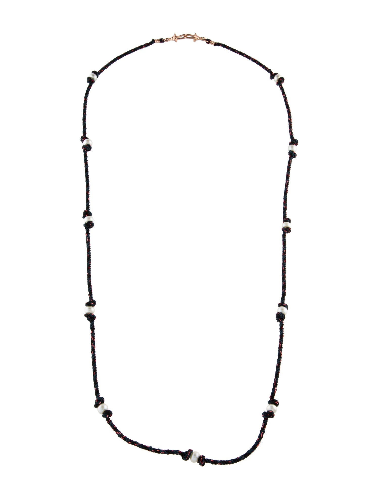 Marie Lichtenberg 14K Pearl Mauli Long Cord Station Necklace