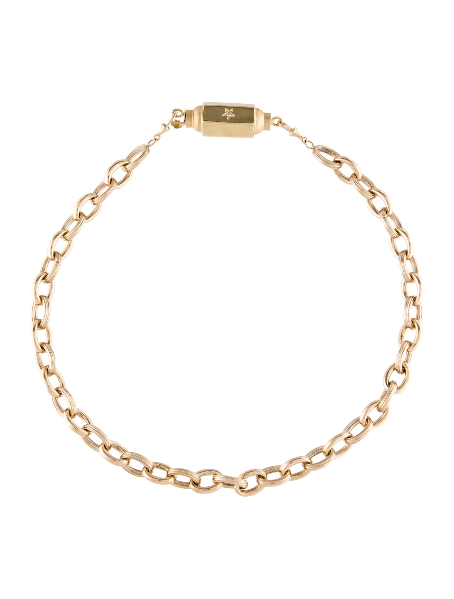 Marie Lichtenberg 14K Barrel Pendant Necklace