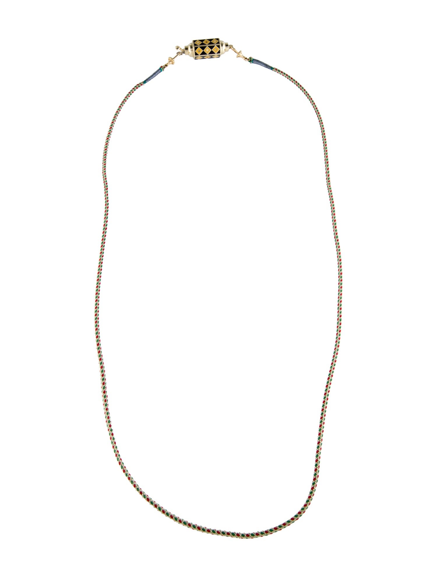 Marie Lichtenberg Diamond, Ruby & Enamel Star Locket Necklace