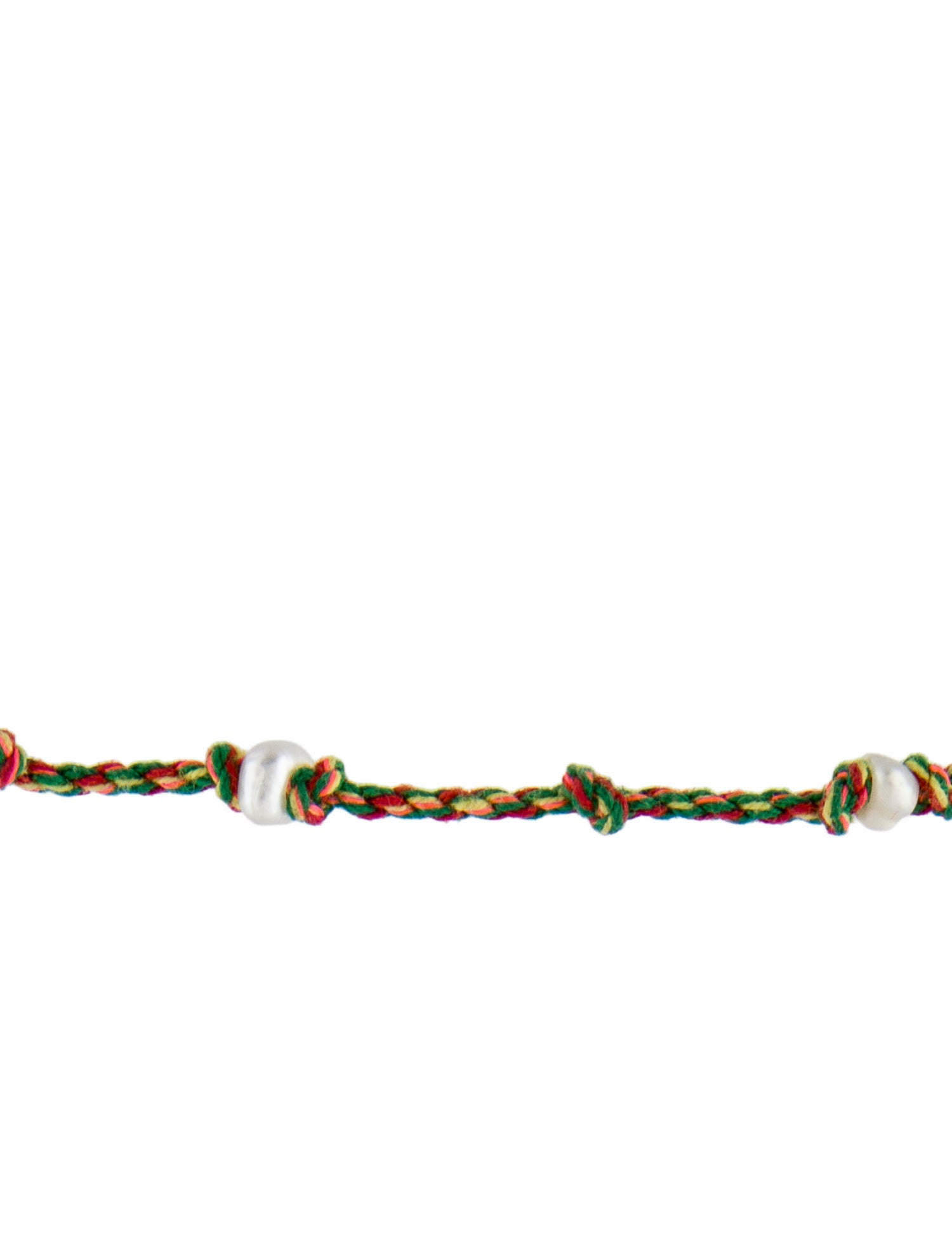 Marie Lichtenberg 9K Pearl Cord Mauli Station Necklace