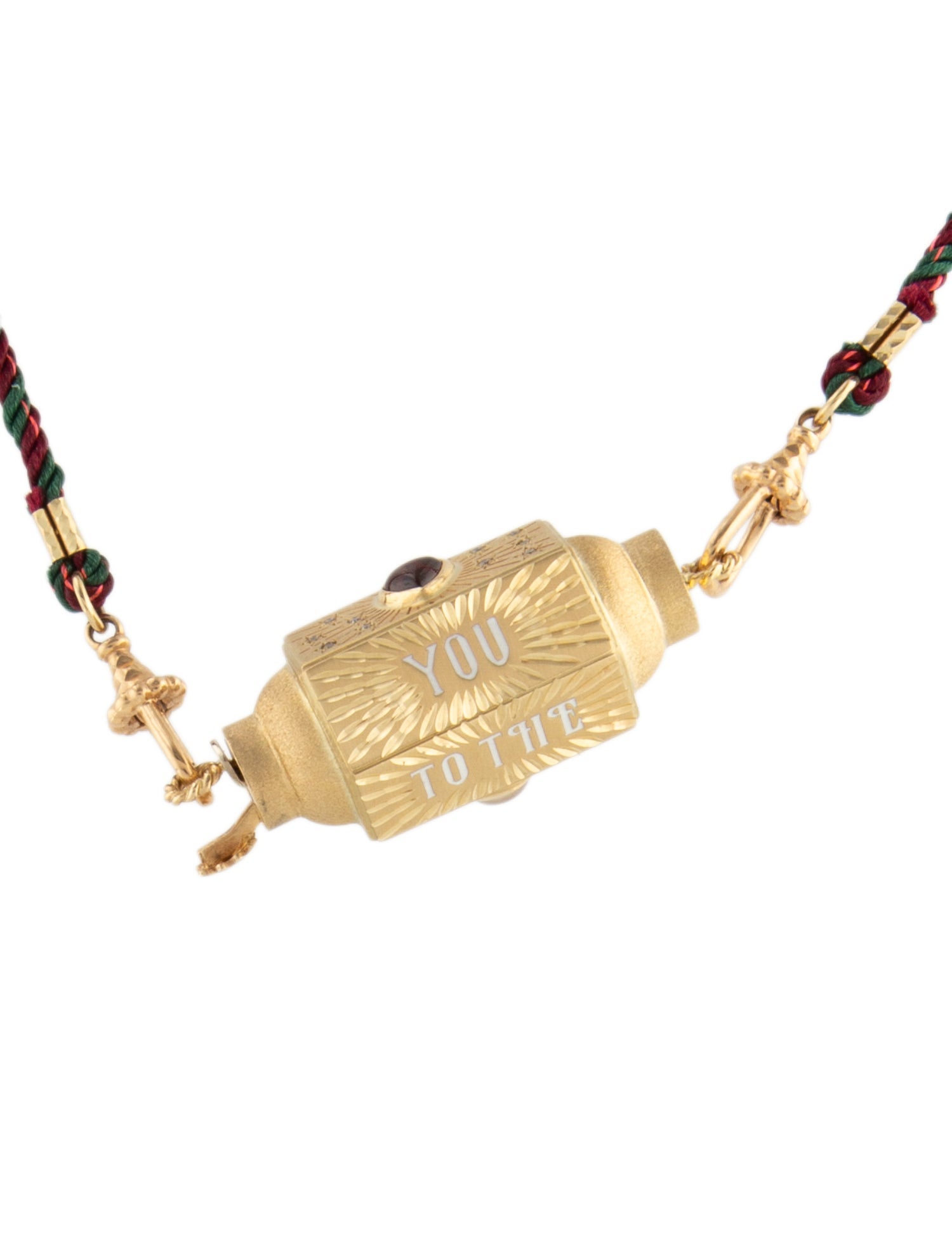 Marie Lichtenberg 14K Pear & Multistone 'Moon and Back' Locket Pendant Necklace