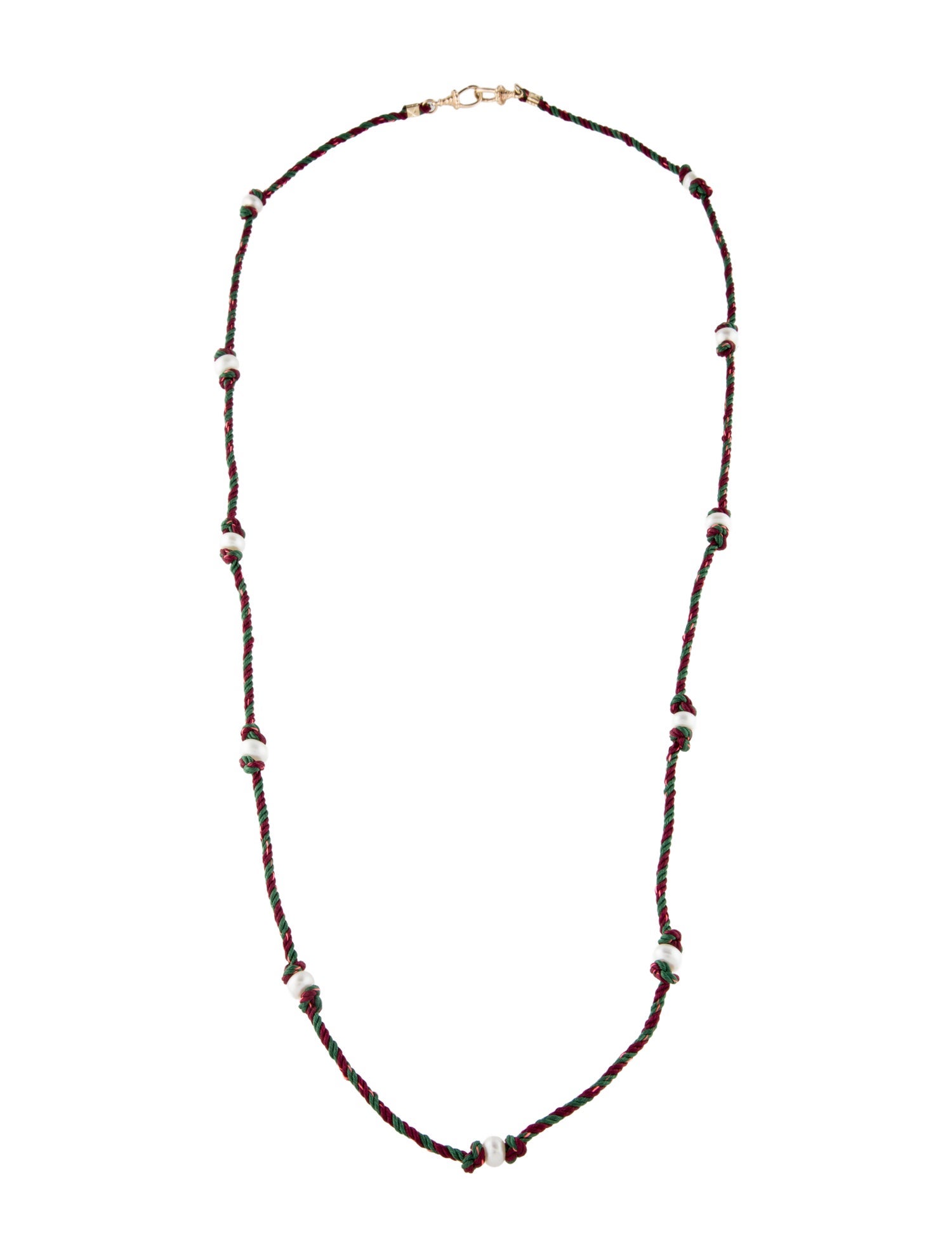 Marie Lichtenberg 14K Pearl Mauli Long Cord Station Necklace