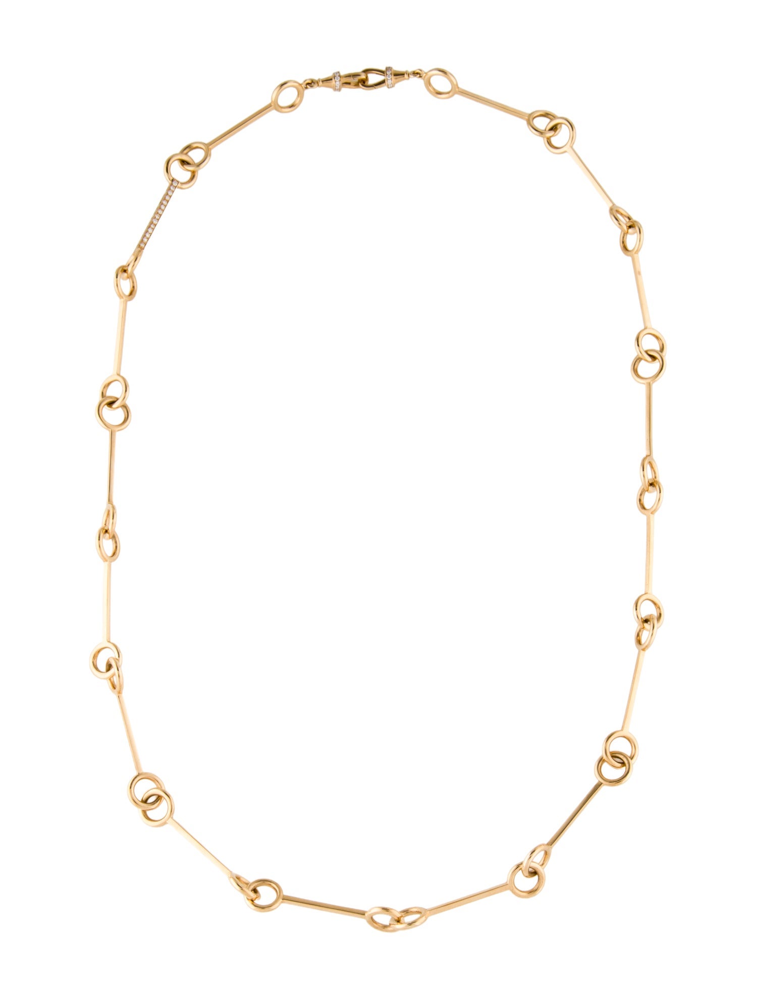 Marie Lichtenberg 18K Diamond Stick Chain Necklace