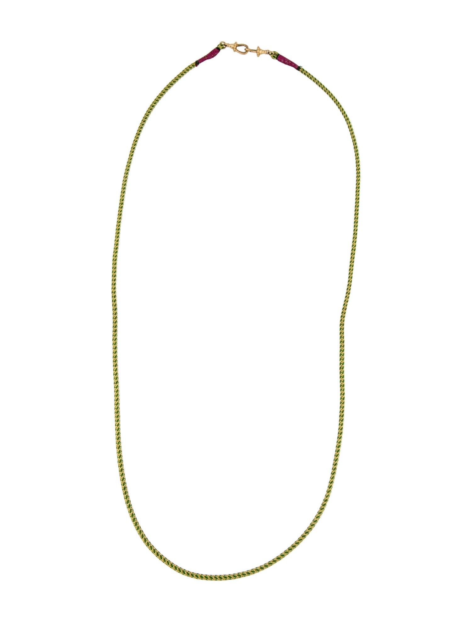 Marie Lichtenberg 18K Green Classique Rathi Cord Necklace