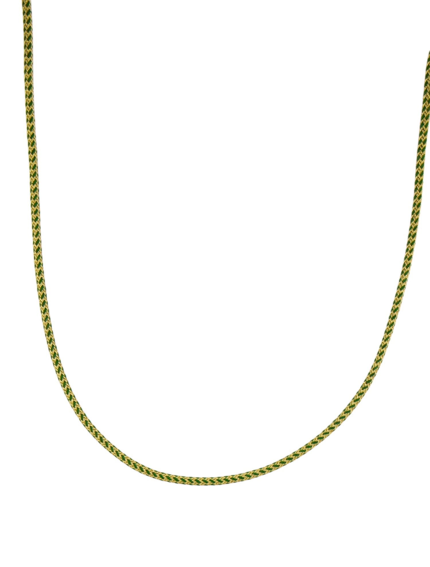 Marie Lichtenberg 18K Green Classique Rathi Cord Necklace