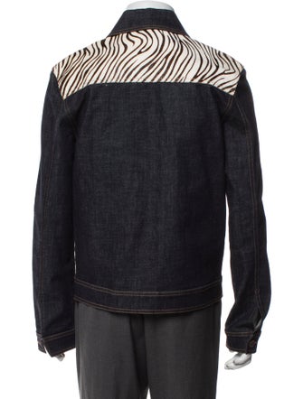 CALVINLUO Striped Denim Jacket
