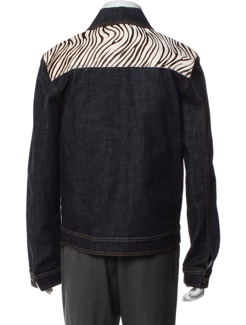 CALVINLUO Striped Denim Jacket