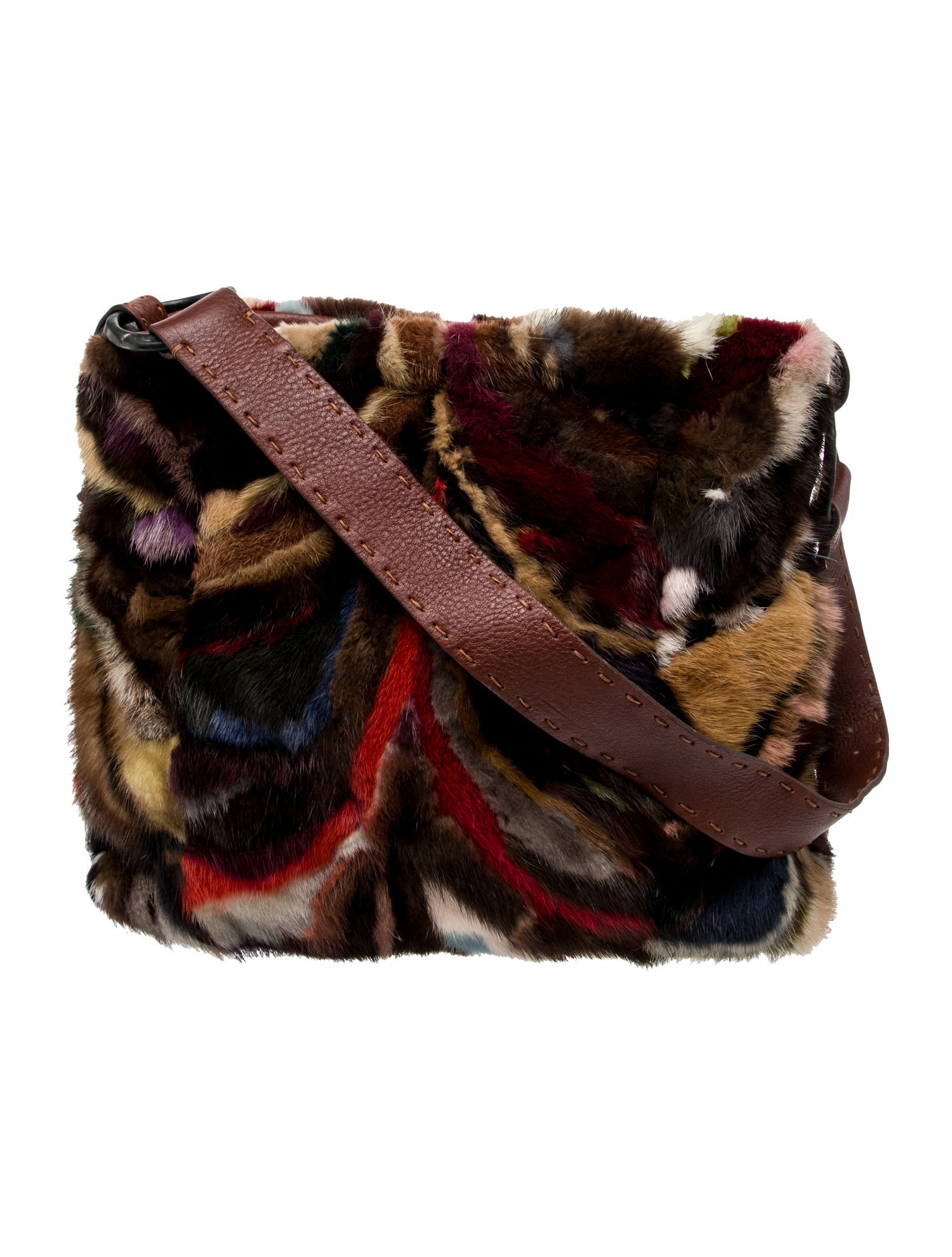 Malini Murjani Fur Shoulder Bag