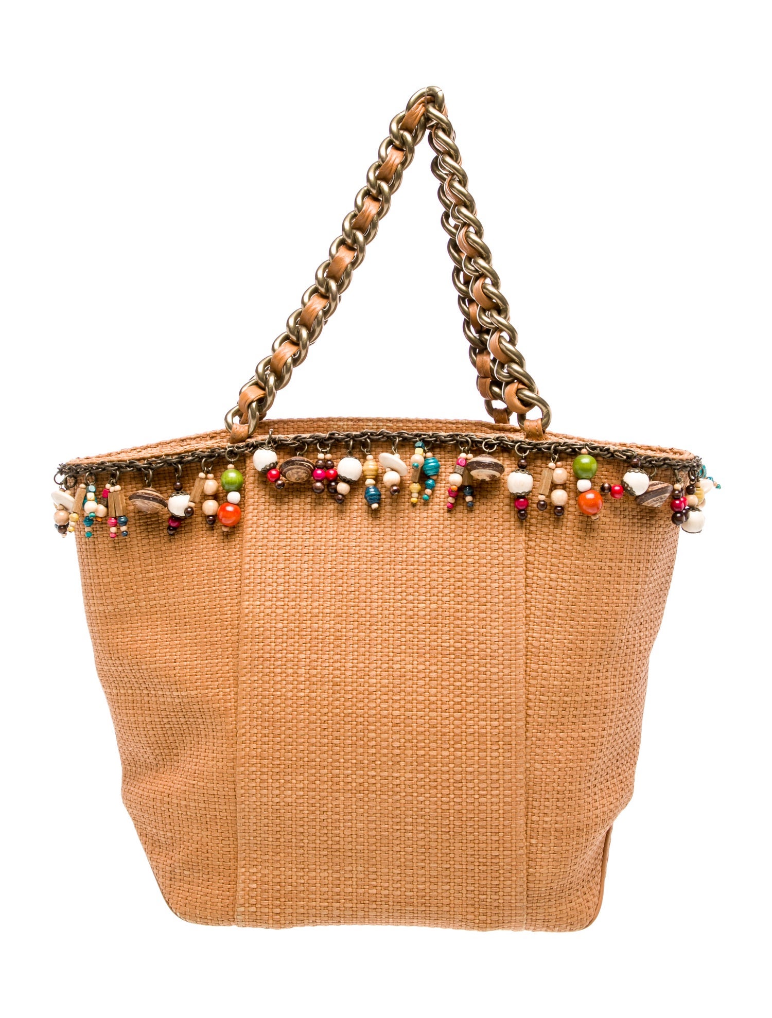 Malini Murjani Raffia Shoulder Bag