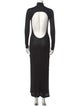 Michael Lo Sordo Turtleneck Midi Length Dress