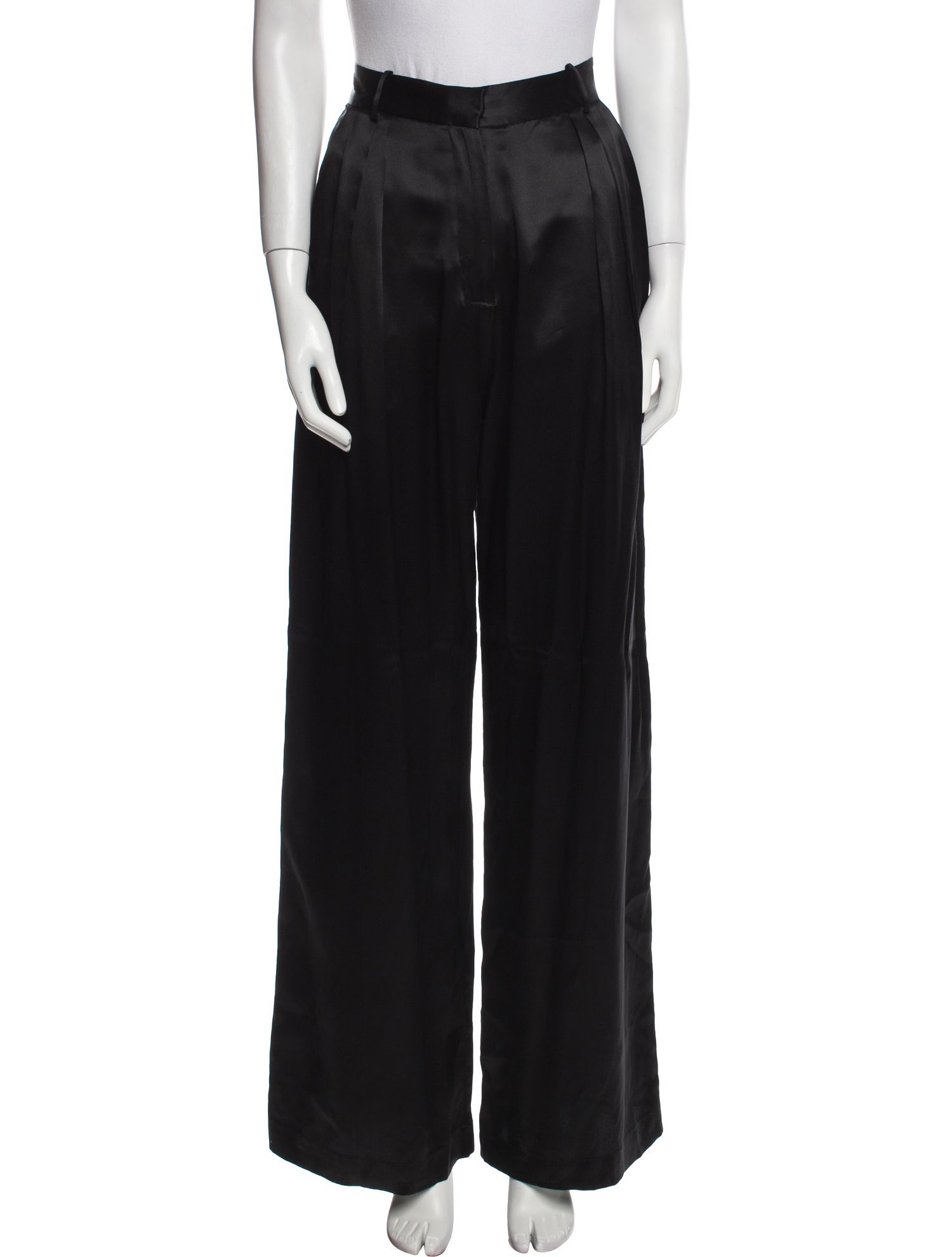 Michael Lo Sordo Silk Wide Leg Pants