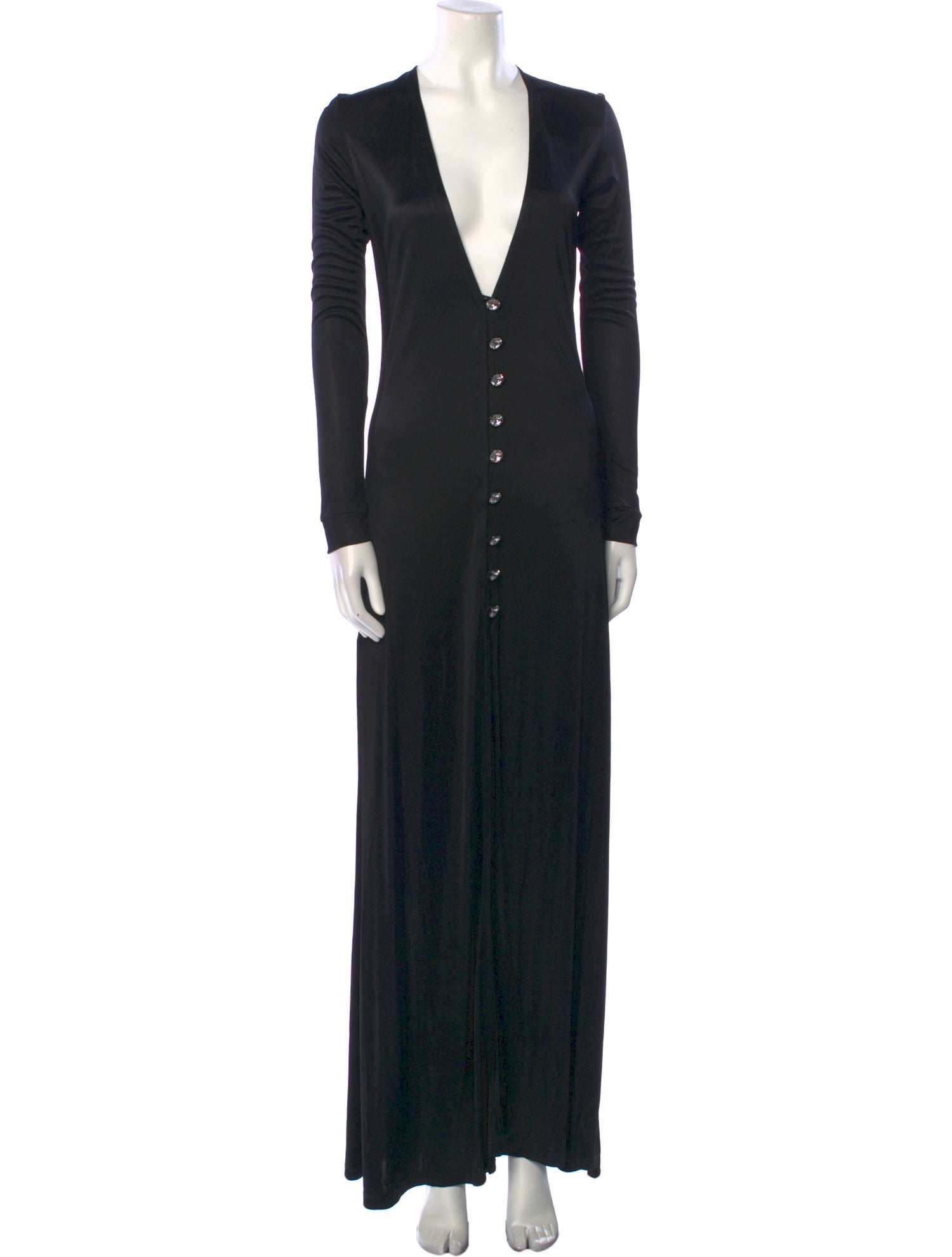 Michael Lo Sordo V-Neck Long Dress