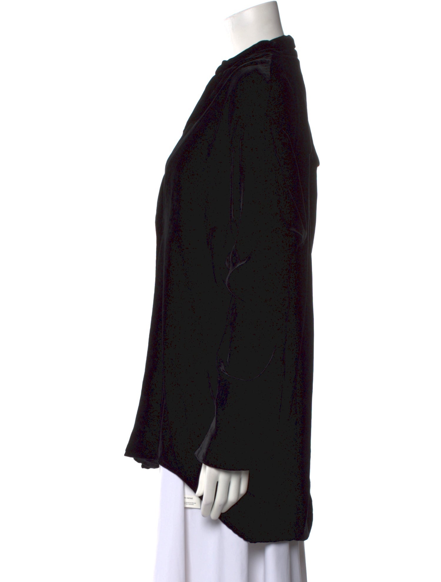 Michael Lo Sordo V-Neck Long Sleeve Button-Up Top