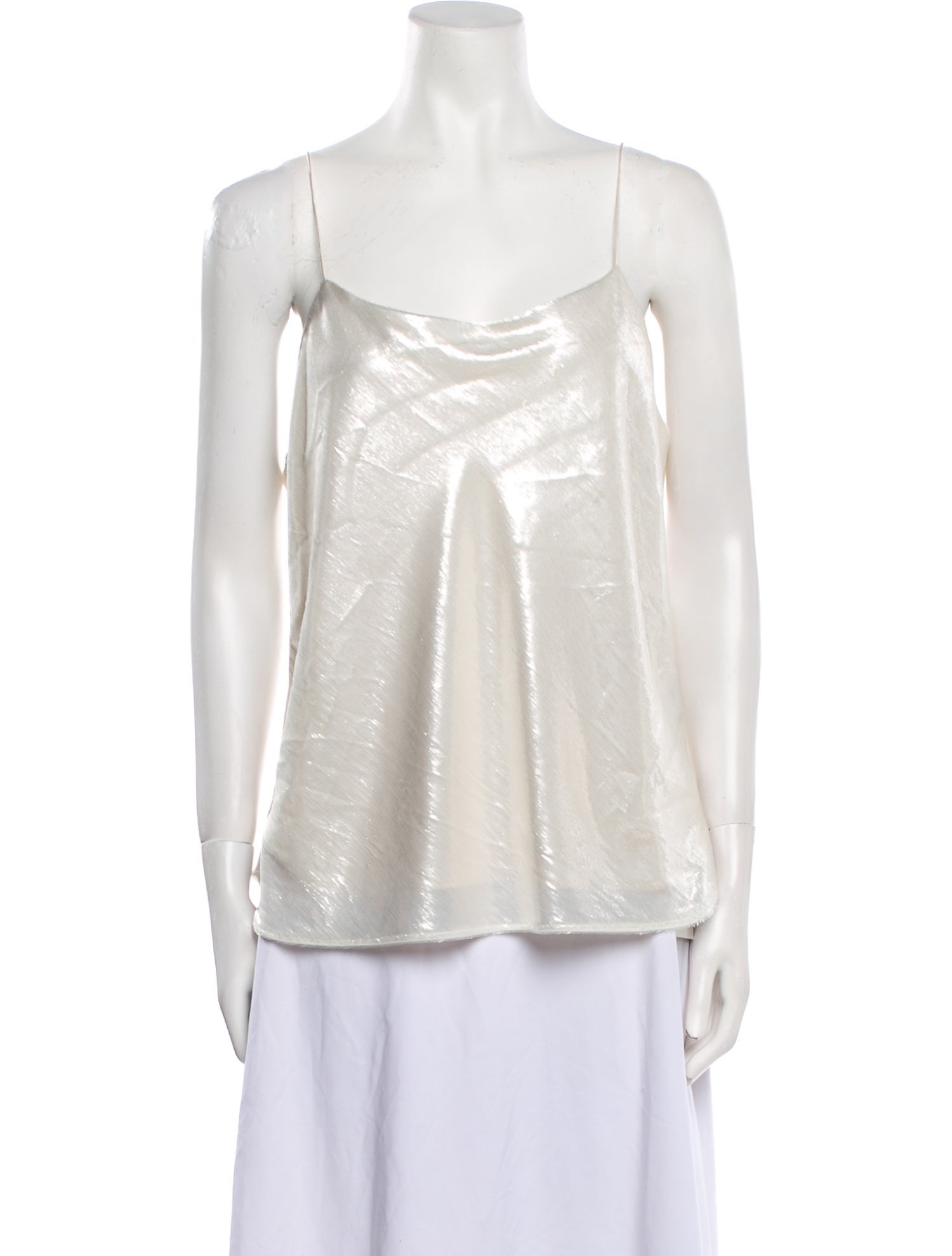 Michael Lo Sordo Square Neckline Sleeveless Top