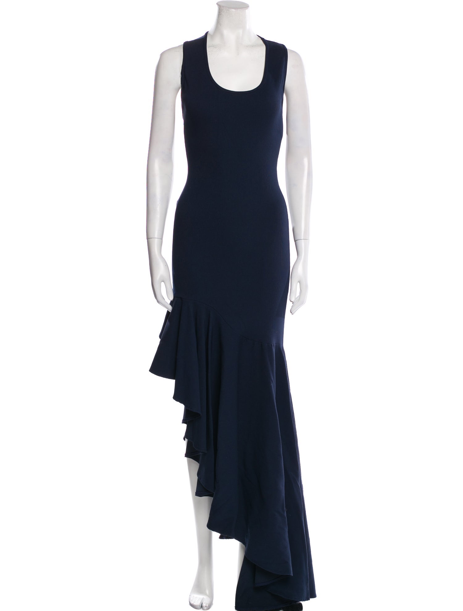 Michael Lo Sordo Scoop Neck Long Dress