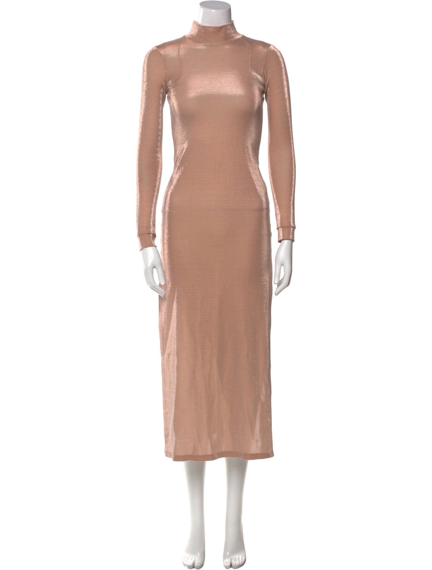 Michael Lo Sordo Turtleneck Long Dress