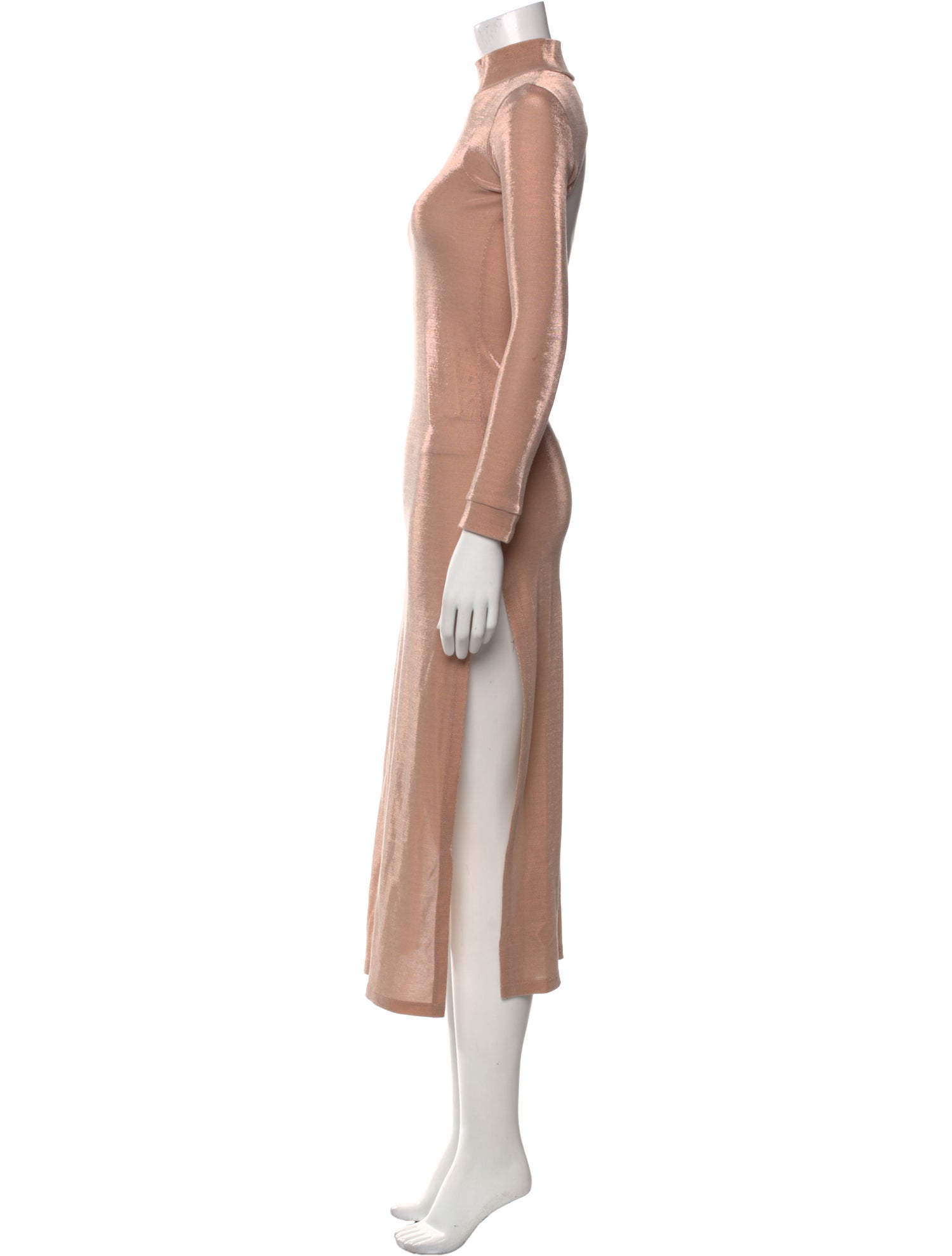 Michael Lo Sordo Turtleneck Long Dress