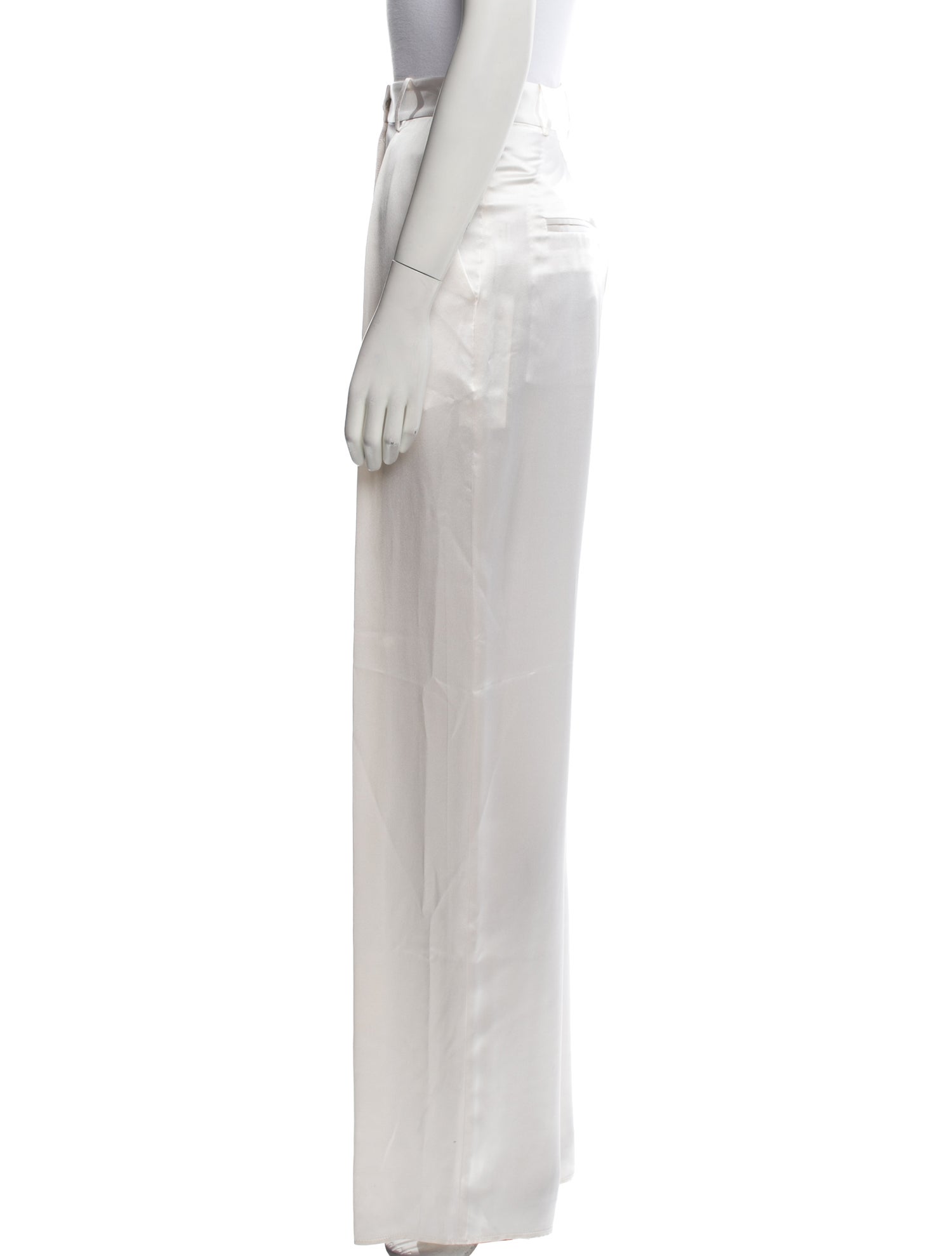 Michael Lo Sordo Silk Wide Leg Pants
