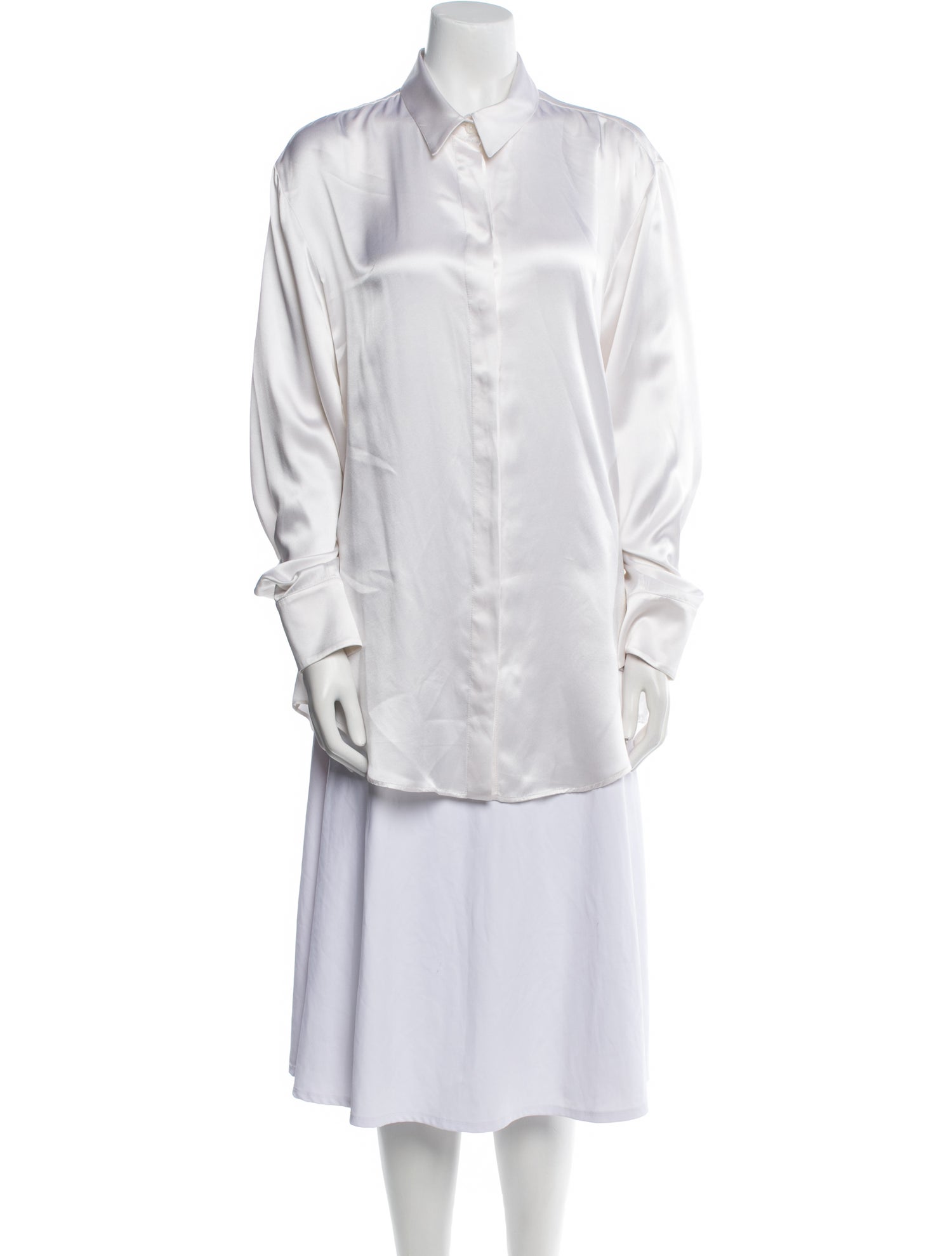 Michael Lo Sordo Silk Long Sleeve Tunic