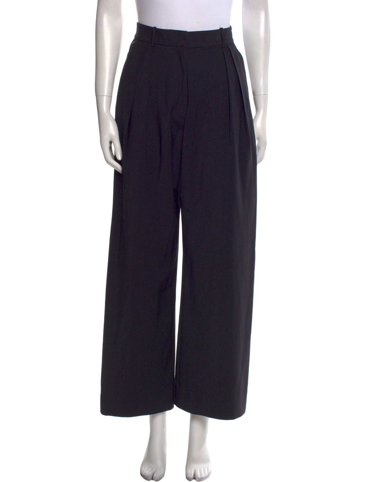 Michael Lo Sordo Wool Wide Leg Pants
