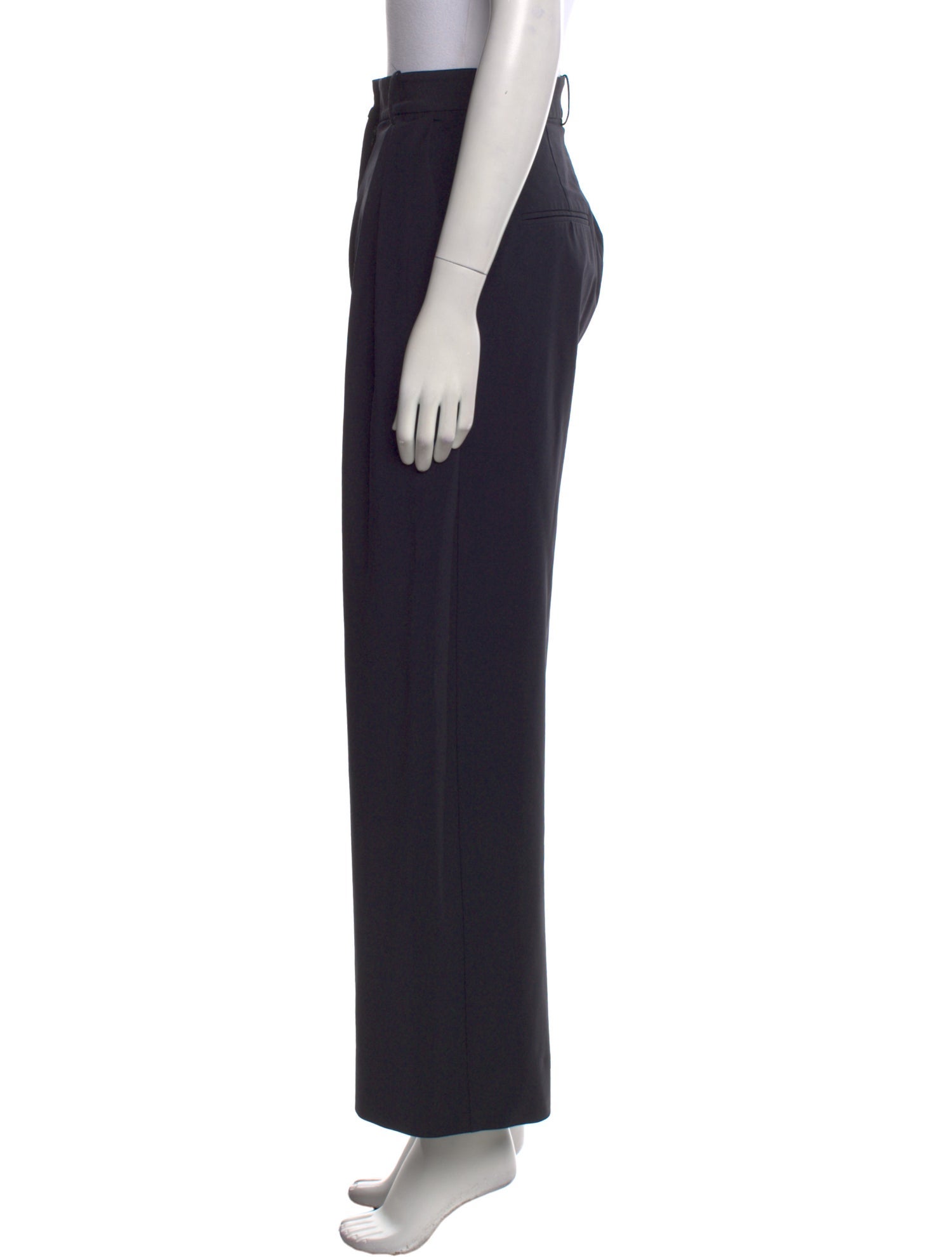Michael Lo Sordo Wool Wide Leg Pants