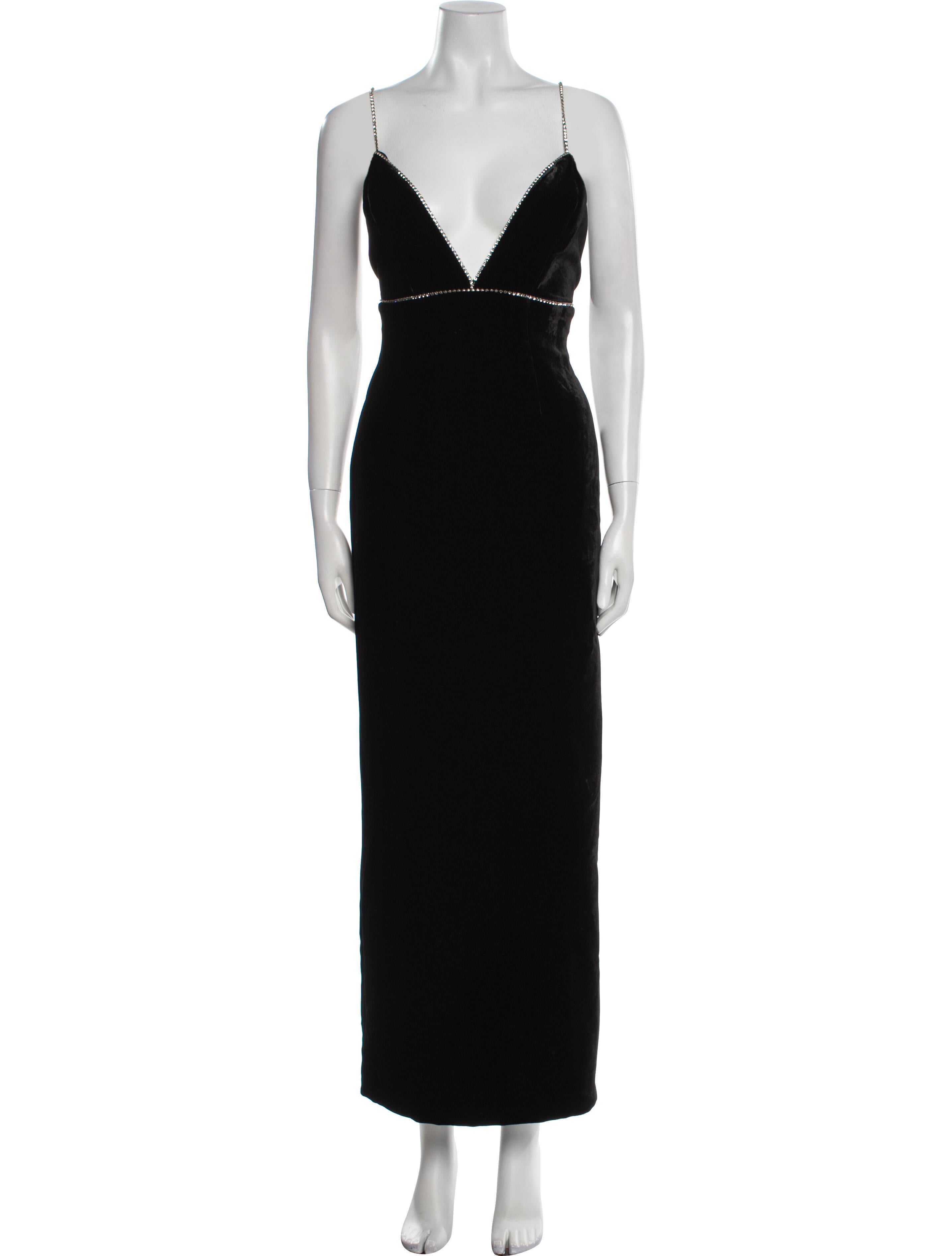Michael Lo Sordo V-Neck Long Dress