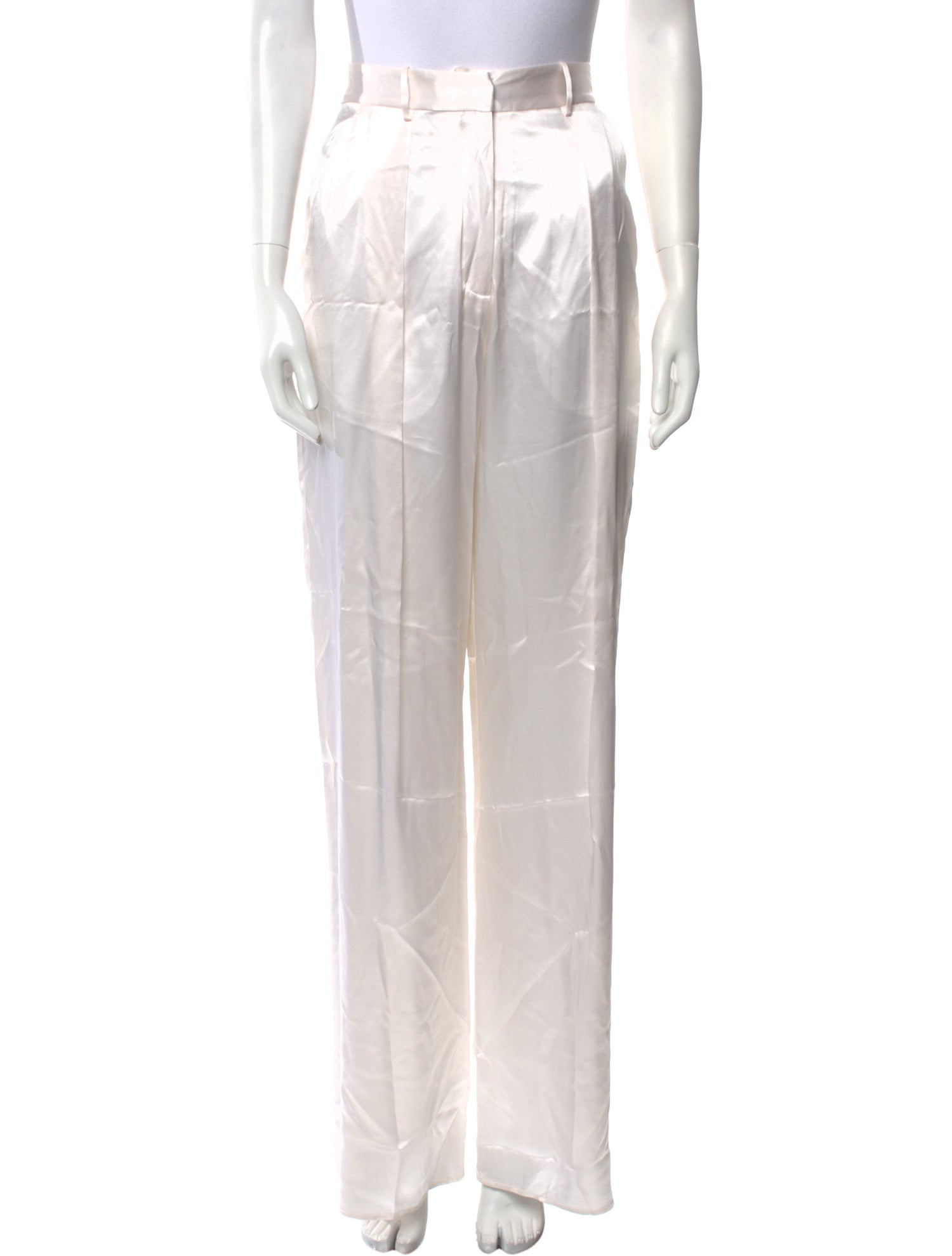 Michael Lo Sordo Satin Wide Leg Pants