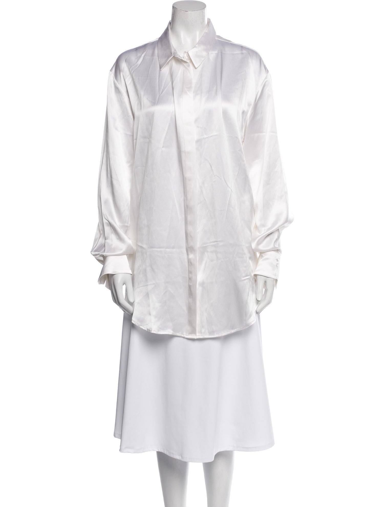 Michael Lo Sordo Silk Long Sleeve Tunic