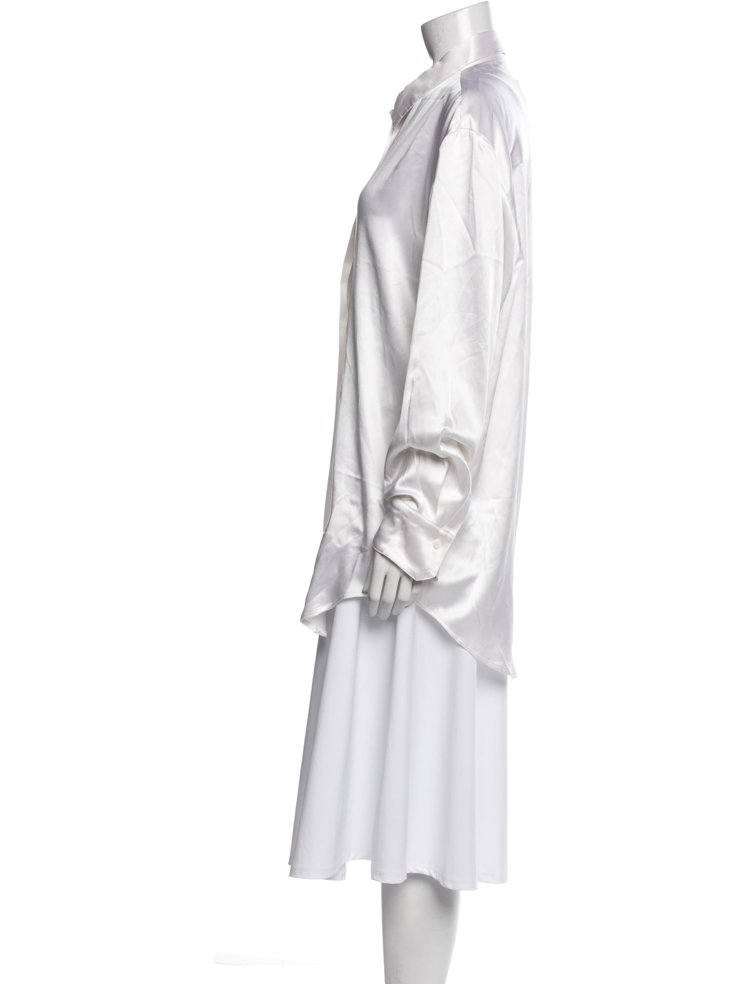 Michael Lo Sordo Silk Long Sleeve Tunic