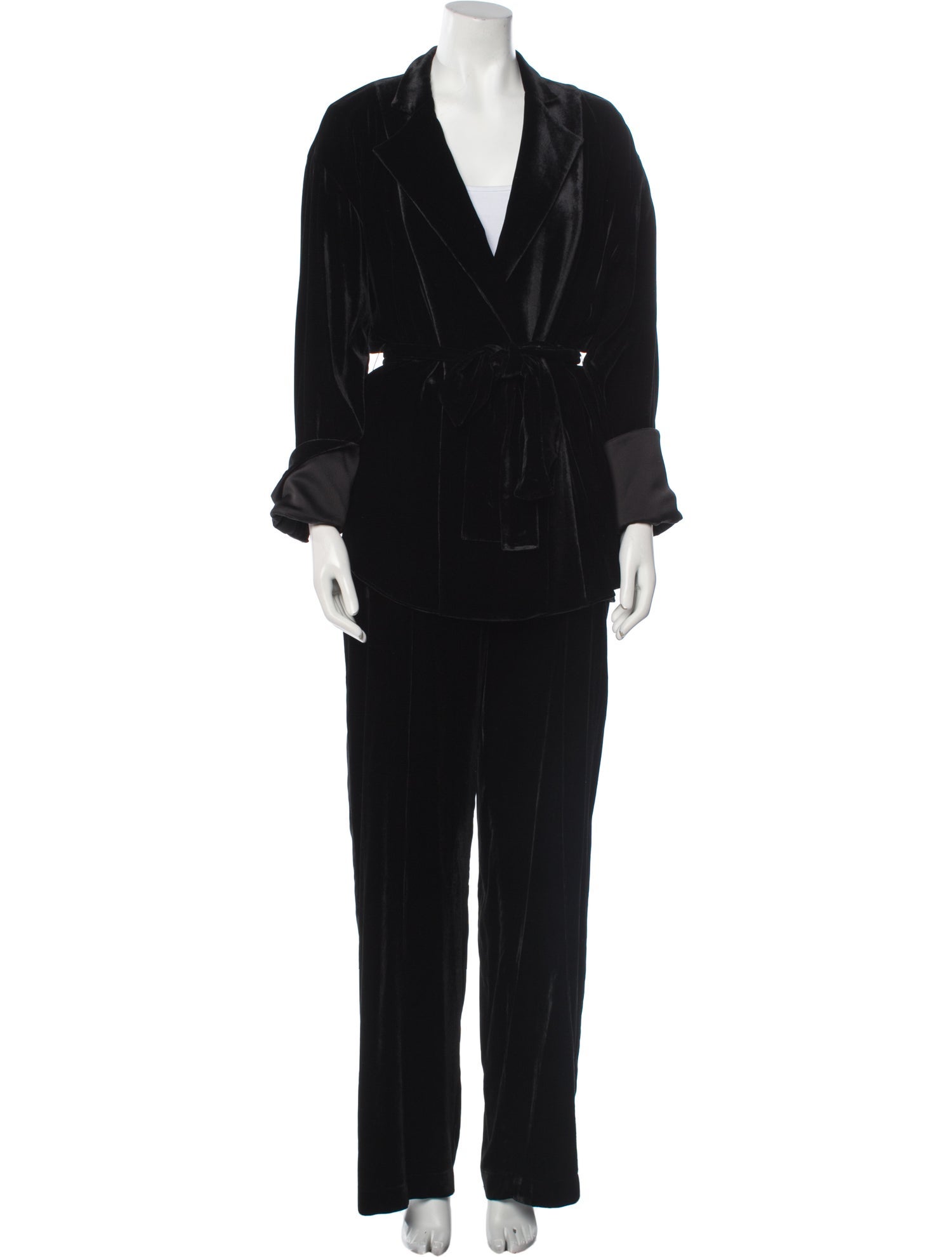 Michael Lo Sordo Velvet Pantsuit