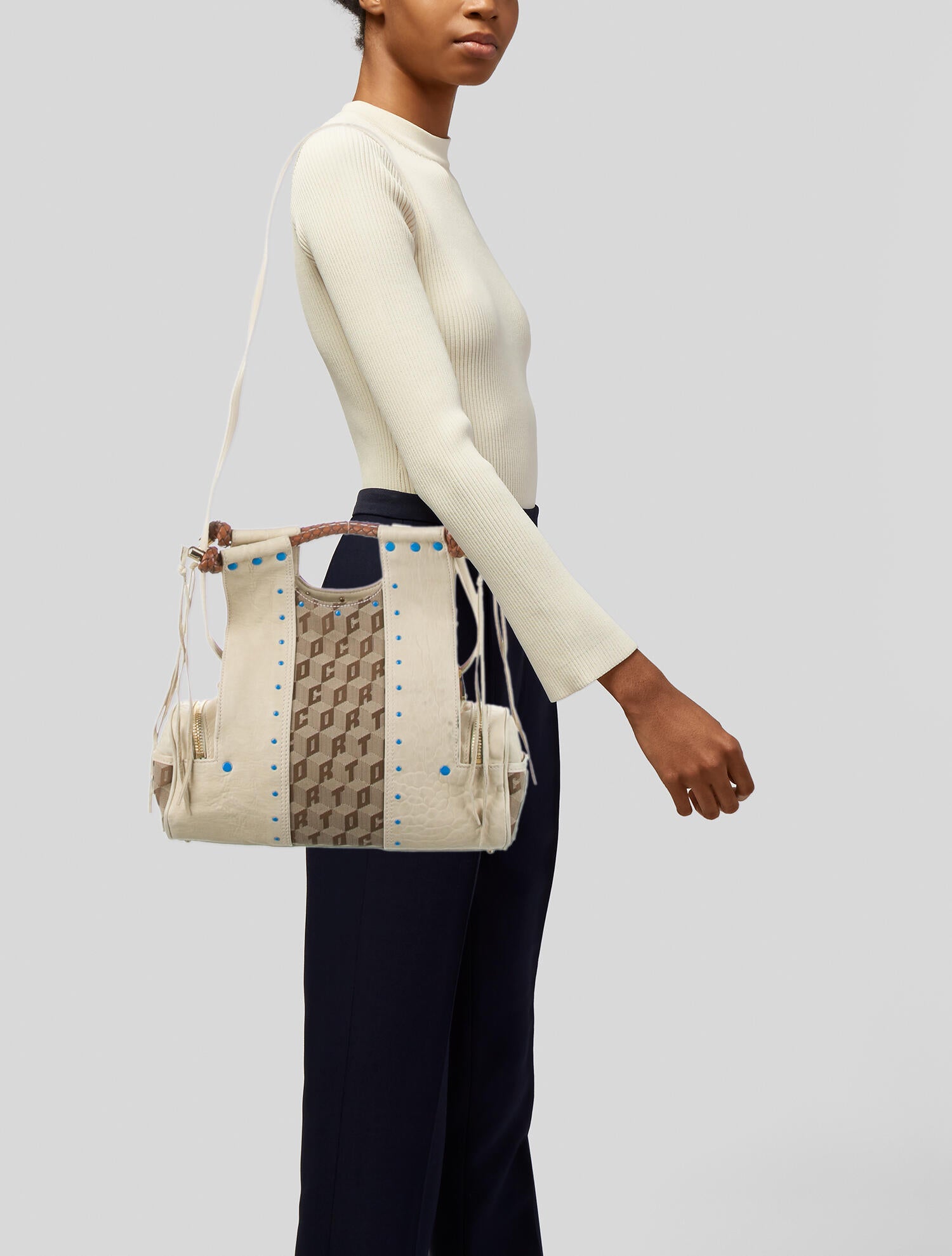 Corto Moltedo Leather Priscilla Tote Bag - Neutrals Totes