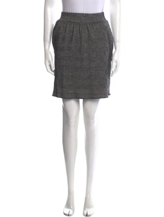 Max Mara Plaid Print Mini Skirt
