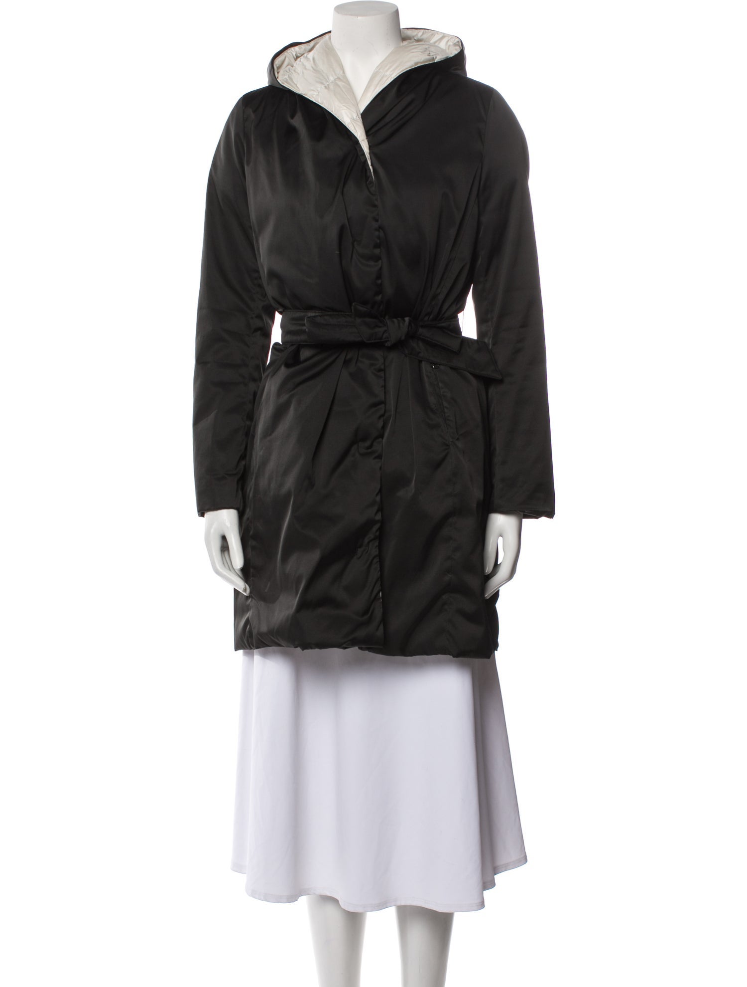 Max Mara Black Triacetate Coat main image 1