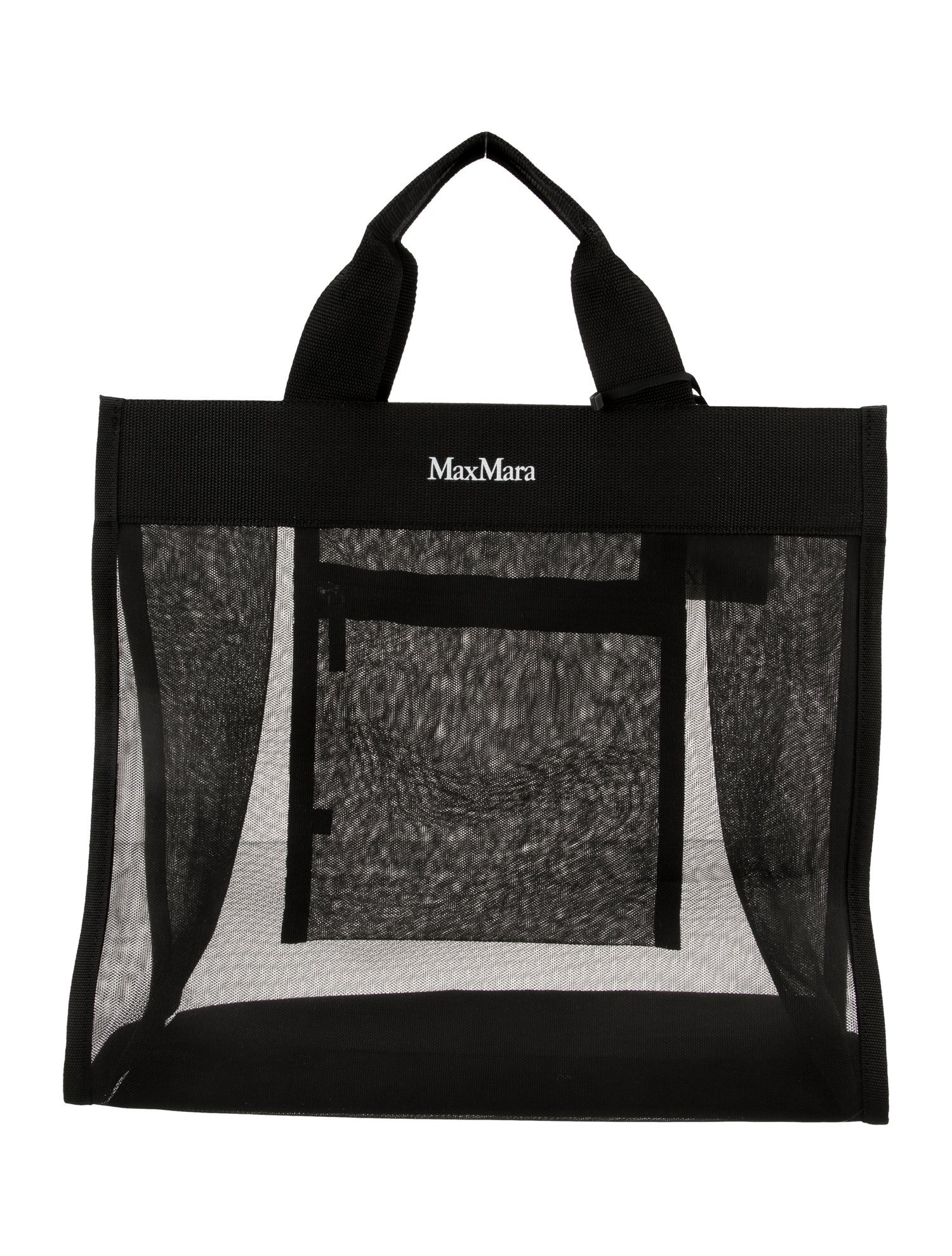 Max Mara Mesh Tote Bag w/Tags - Black Totes, Handbags