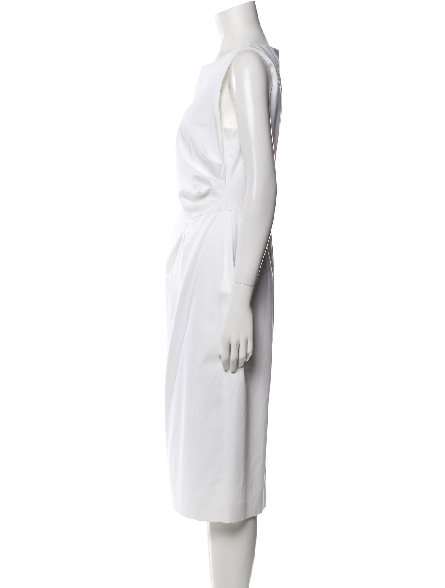 Max Mara Bateau Neckline Midi Length Dress