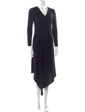 Max Mara V-Neck Long Dress