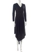 Max Mara V-Neck Long Dress
