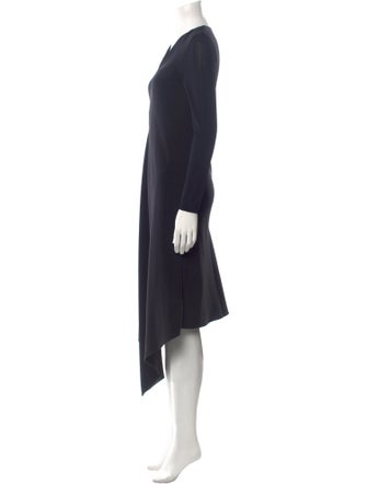 Max Mara V-Neck Long Dress