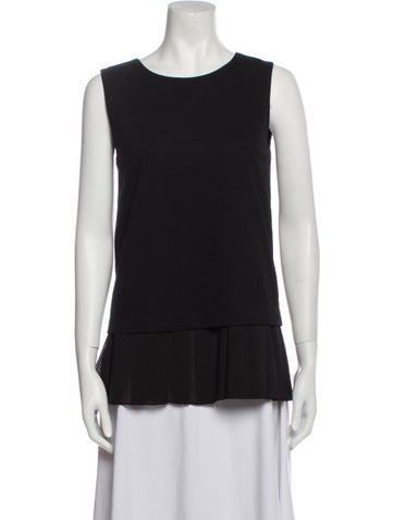 Max Mara Tops Scoop Neck Sleeveless Top S