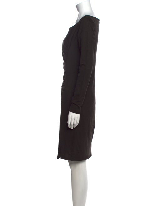 Max Mara Bateau Neckline Knee-Length Dress
