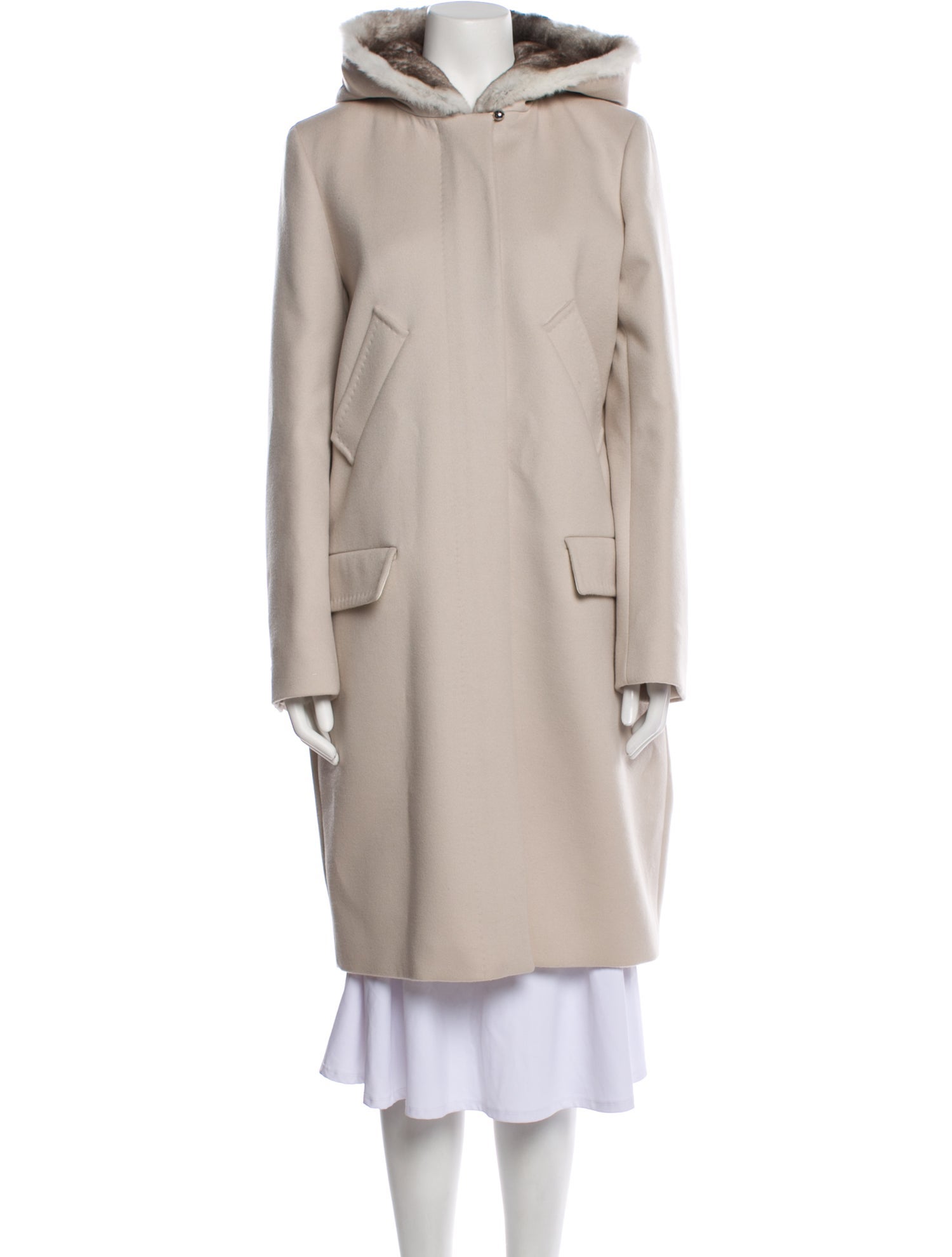 Max Mara Virgin Wool Fur Coat